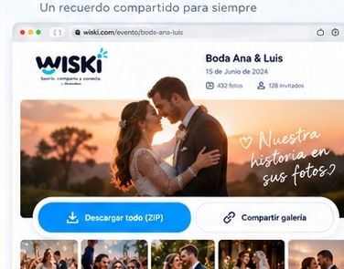 Galería web personalizada del evento