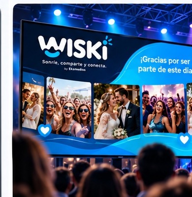 Pantalla LED de WISKI en un evento